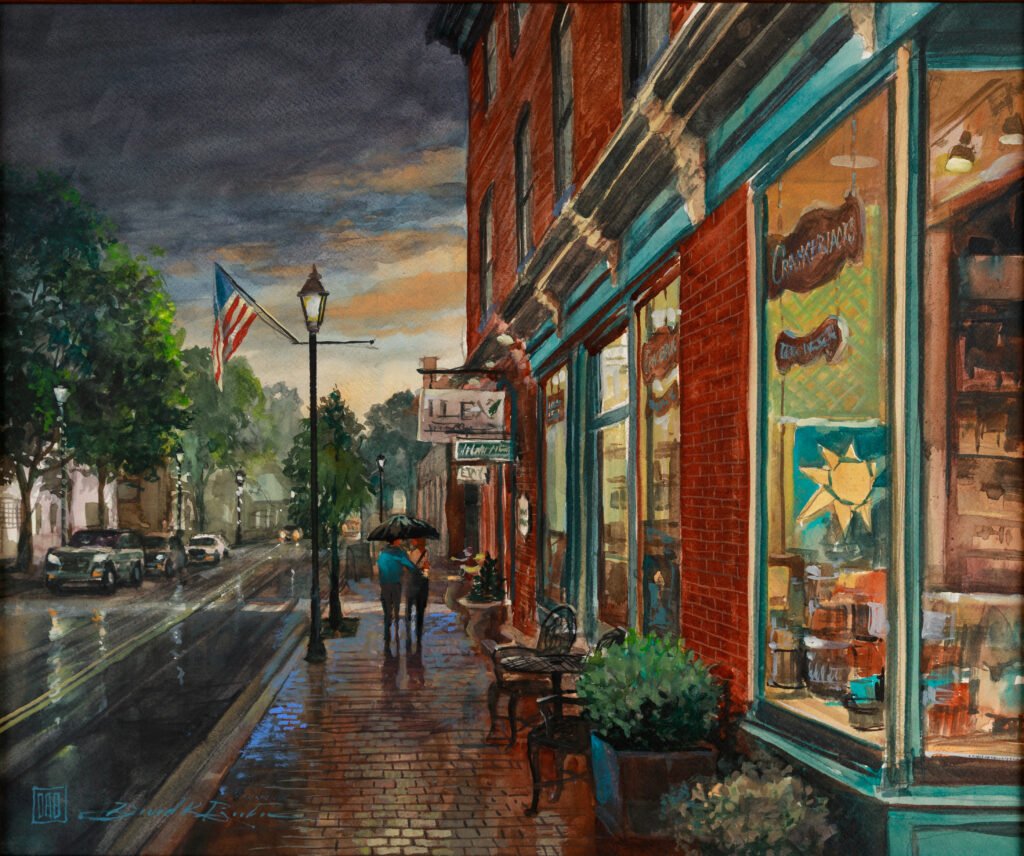 Pleinair Rain in Easton