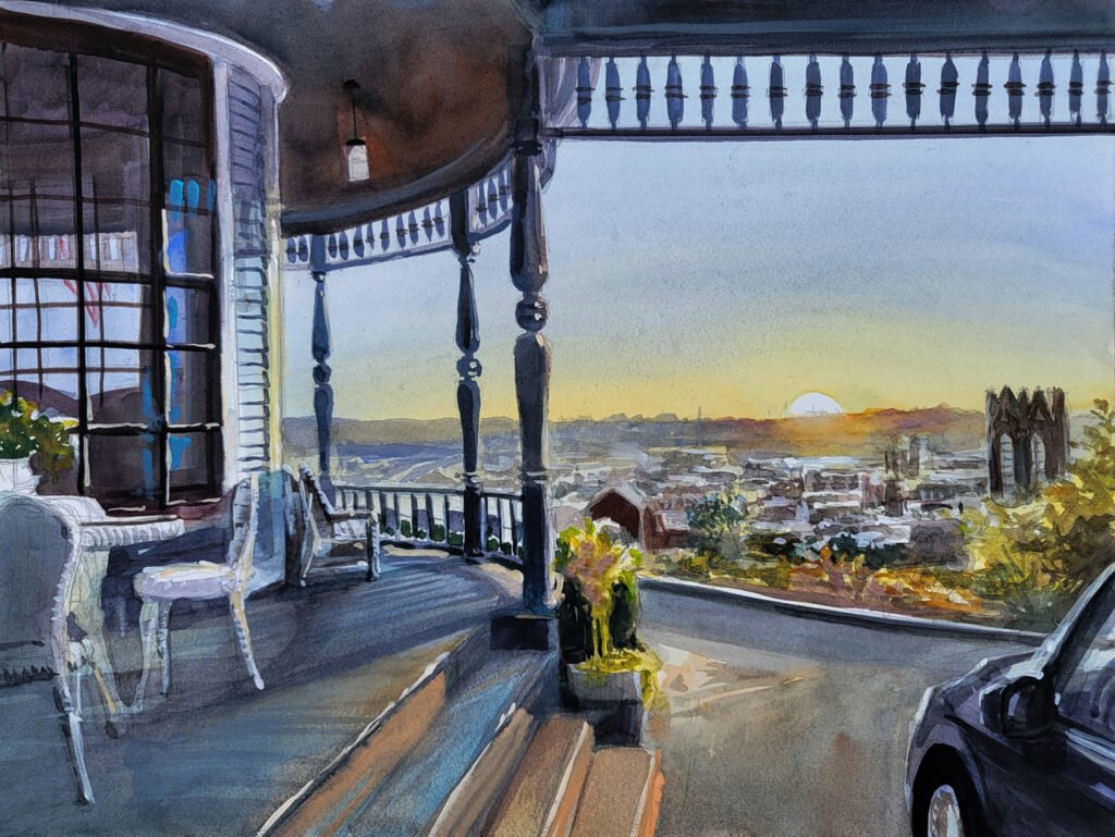 Pleinair Hancock House View Dubuque