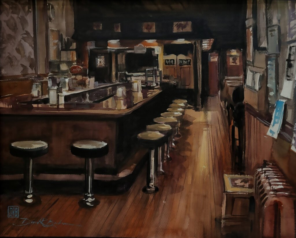 Pleinair Red Rooster Mineral Point