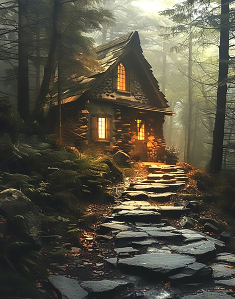 StockCake Enchanted Forest Cabin 586142 medium